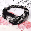 Ins Fashion Women Retro Style Hairband floral Print Headband Cross Knot headband Bandage Summer Head Bandanas n Sweet Hair Bands AExp