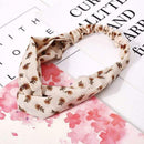 Ins Fashion Women Retro Style Hairband floral Print Headband Cross Knot headband Bandage Summer Head Bandanas n Sweet Hair Bands AExp