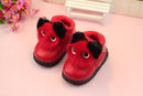 Insole 11.5-13.5cm New Winter Rabbit Infant Shoes Toddlers Baby Snow Fur Boots Cotton Shoes-A RED-3.5-JadeMoghul Inc.