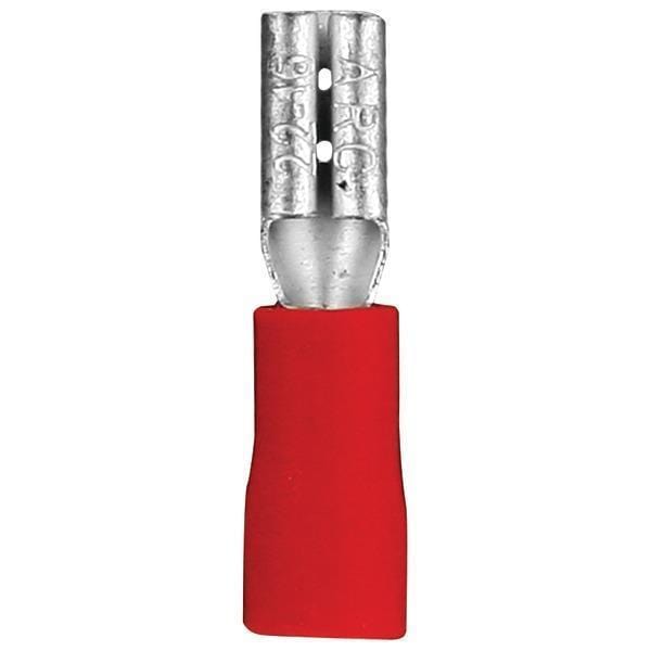 Installation & Hook-Up Accessories Noninsulated Female Quick Disconnects, 100 pk (Red, 22-18 Gauge, .11) Petra Industries