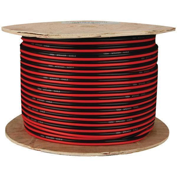 Red/Black Paired Primary Speaker Wire, 500ft (16 Gauge)