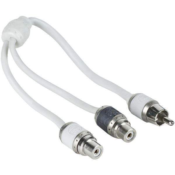 Installation & Hook-Up Accessories v10 SERIES RCA Y-Adapter, 1 Male to 2 Females Petra Industries