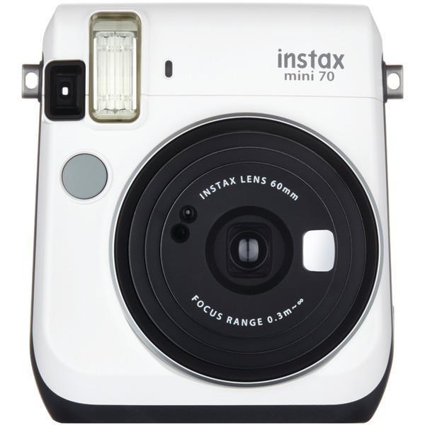 instax(R) mini 70 Instant Camera (White)-Cameras & Camcorders-JadeMoghul Inc.