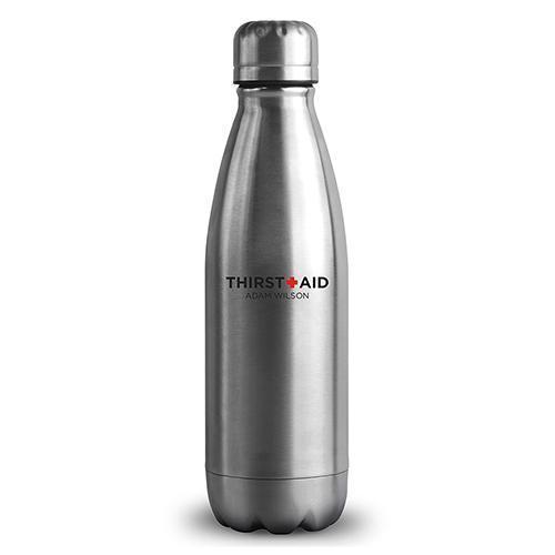 Insulated Water Bottle - Silver Cola Bottle (Pack of 1)-Personalized Gifts for Men-JadeMoghul Inc.