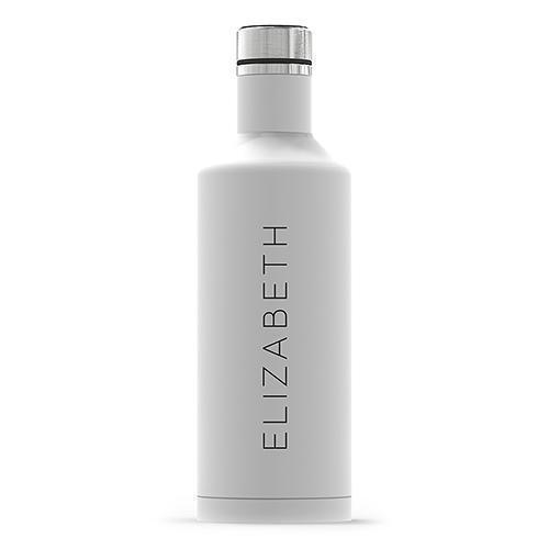 Insulated Water Bottle - Sleek White (Pack of 1)-Personalized Gifts for Women-JadeMoghul Inc.