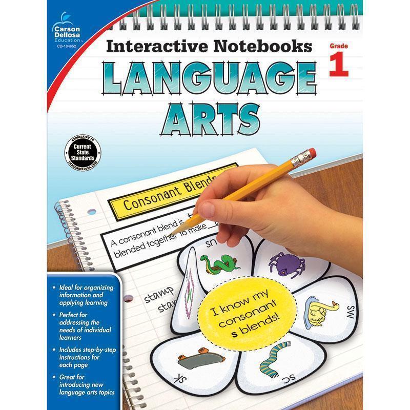 INTERACTIVE NOTEBOOKS GR 1 LANGUAGE-Learning Materials-JadeMoghul Inc.