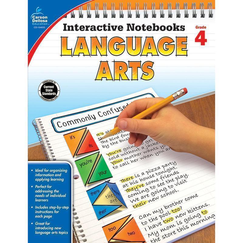 INTERACTIVE NOTEBOOKS GR 4 LANGUAGE-Learning Materials-JadeMoghul Inc.