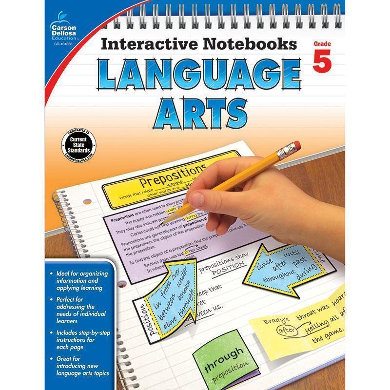 INTERACTIVE NOTEBOOKS GR 5 LANGUAGE-Learning Materials-JadeMoghul Inc.