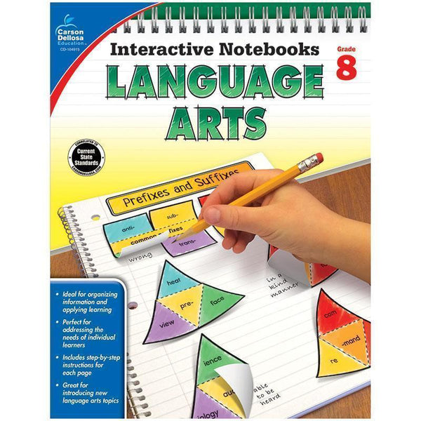 INTERACTIVE NOTEBOOKS LANGUAGE ARTS-Learning Materials-JadeMoghul Inc.