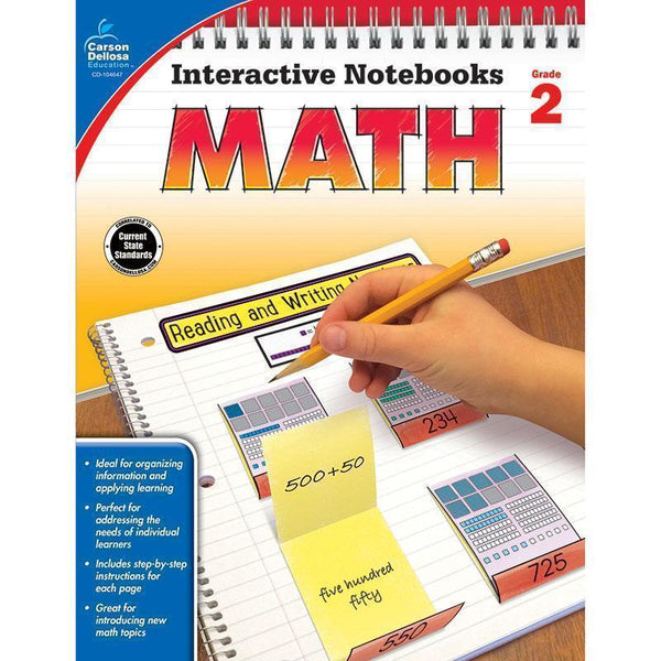 INTERACTIVE NOTEBOOKS MATH GR 2-Learning Materials-JadeMoghul Inc.