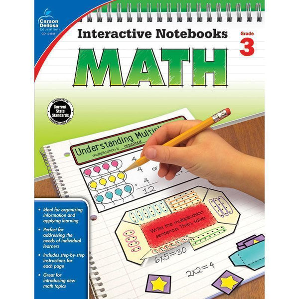 INTERACTIVE NOTEBOOKS MATH GR 3-Learning Materials-JadeMoghul Inc.