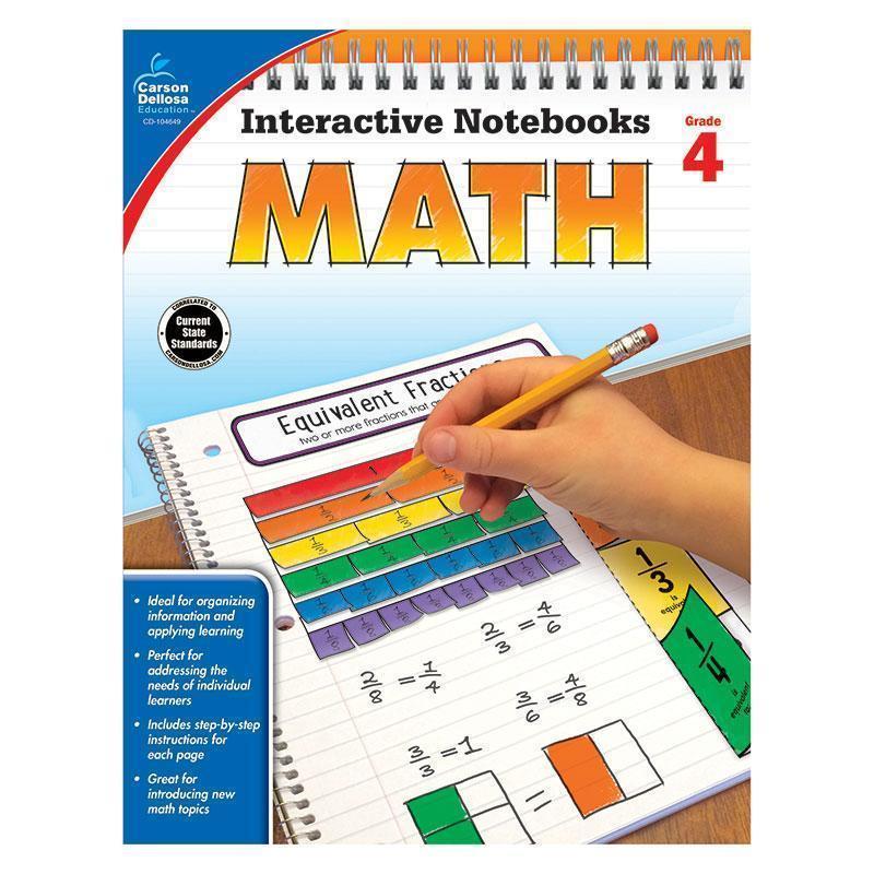 INTERACTIVE NOTEBOOKS MATH GR 4-Learning Materials-JadeMoghul Inc.