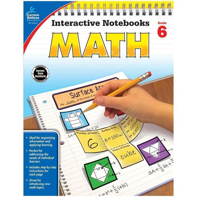 INTERACTIVE NOTEBOOKS MATH GR 6-Learning Materials-JadeMoghul Inc.