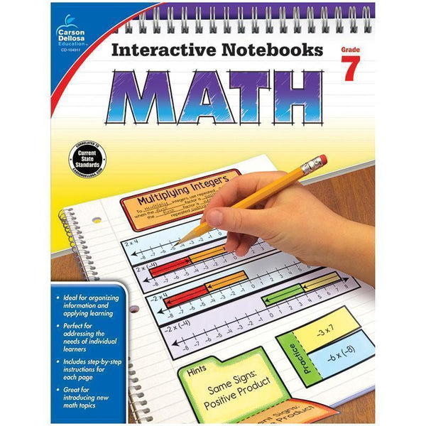 INTERACTIVE NOTEBOOKS MATH GR 7-Learning Materials-JadeMoghul Inc.