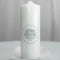 Interchangeable Family Crest Personalized Unity Candle Ivory (Pack of 1)-Wedding Ceremony Accessories-JadeMoghul Inc.