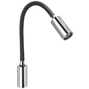 Interior / Courtesy Light Quick Audrey Wall Light w/USB Daylight - Black Leather - Chrome [FASP4881TVCFA00] Quick