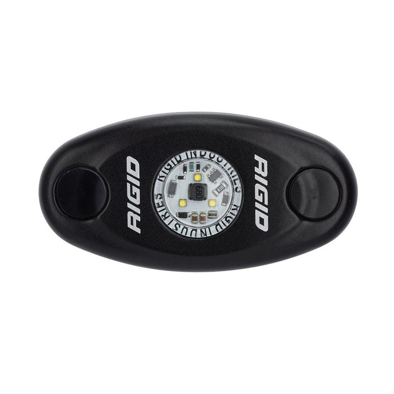 Interior / Courtesy Light RIGID Industries A-Series Black High Power LED Light Single - Amber [480333] RIGID Industries