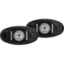 Interior / Courtesy Light RIGID Industries A-Series Black Low Power LED Light Pair - Neon White [482023] RIGID Industries