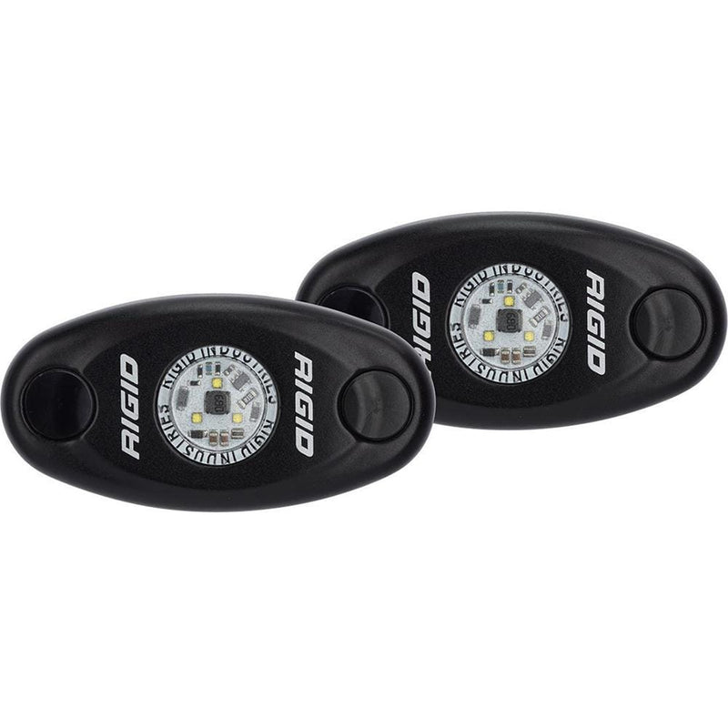Interior / Courtesy Light RIGID Industries A-Series Black Low Power LED Light Pair - Red [482043] RIGID Industries