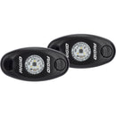 Interior / Courtesy Light RIGID Industries A-Series Low Power Black Housing/White Light - Pair [482033] RIGID Industries
