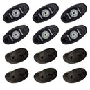 Interior / Courtesy Light RIGID Industries A-Series Rock Light Kit - 6 Blue Lights - Black [400283] RIGID Industries