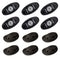 Interior / Courtesy Light RIGID Industries A-Series Rock Light Kit - 6 Cool White Lights - Black [400253] RIGID Industries