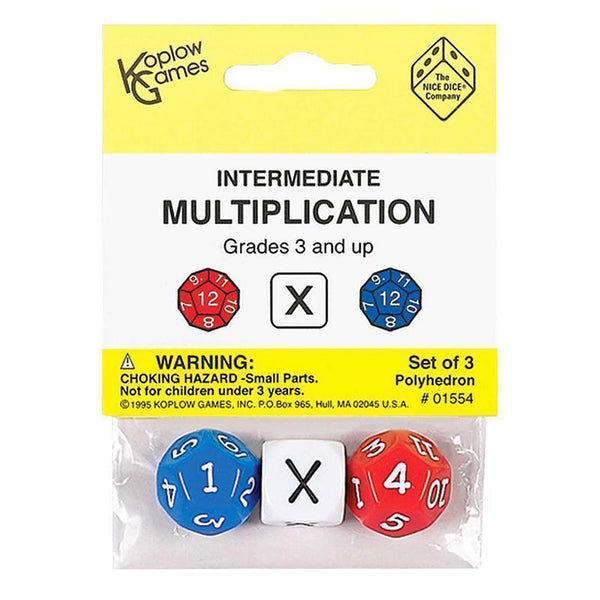 INTERMEDIATE MULTIPLICATION DICE-Toys & Games-JadeMoghul Inc.