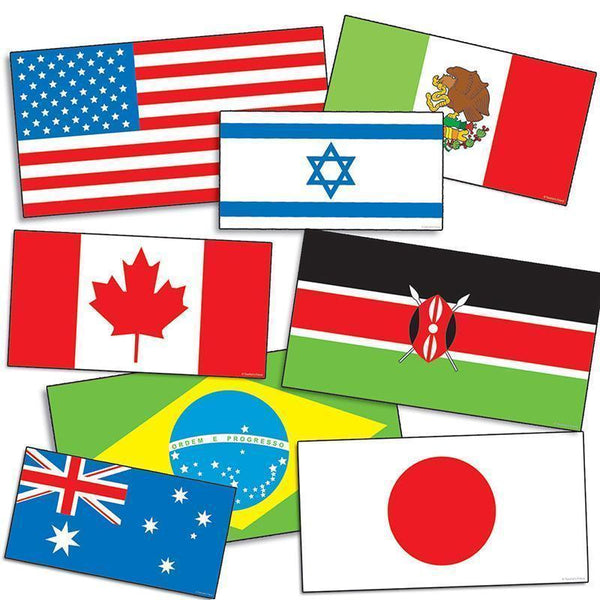 INTERNATIONAL FLAGS ACCENT PUNCH-Learning Materials-JadeMoghul Inc.