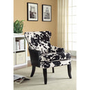 Intriguingly Comfortable Accent Chair, Black/White-Armchairs and Accent Chairs-Black/White-JadeMoghul Inc.