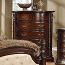Intriguingly Designed Wooden Chest, Dark Walnut Brown-Cabinet & Storage Chests-Brown-Wood-JadeMoghul Inc.