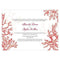 Invitations & Stationery Essentials Reef Coral Invitation Berry (Pack of 1) Weddingstar
