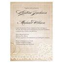 Invitations & Stationery Essentials Vintage Lace Invitation (Pack of 1) JM Weddings