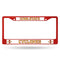 Lexus License Plate Frame Iowa State Red Colored Chrome Frame
