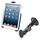 RAM Mount Suction Cup Mount w/Apple iPad mini EZ-ROLL'R Cradle [RAM-B-166-AP14U]
