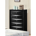 Ireland Chest, Black-Accent Chests and Cabinets-Black-RBW Tropical Wood MDF and Chipboard-JadeMoghul Inc.
