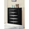 Ireland Chest, Black-Accent Chests and Cabinets-Black-RBW Tropical Wood MDF and Chipboard-JadeMoghul Inc.
