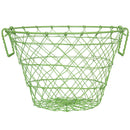Iron Wire Basket, Green-Baskets-Green-IRON-JadeMoghul Inc.