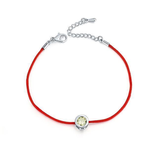 ISINYEE Fashion Red String Rope Bracelet Small Cublic Zirconia CZ Bracelets For Women Handmade Crystal Jewelry Lovers Couples-10 yellow-JadeMoghul Inc.