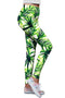 Island Life Lucy Floral Print Performance Leggings - Women-Island Life-XS-White/Green-JadeMoghul Inc.