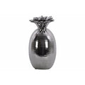 Island Pineapple Figurine Polished Chrome Finish Silver Large Benzara