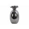 Island Pineapple Figurine Polished Chrome Finish Silver Large Benzara