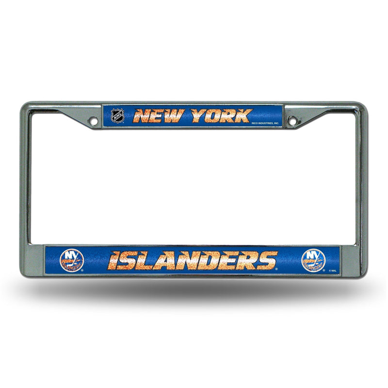 Vehicle License Plate Frames Islanders Bling Chrome Frame