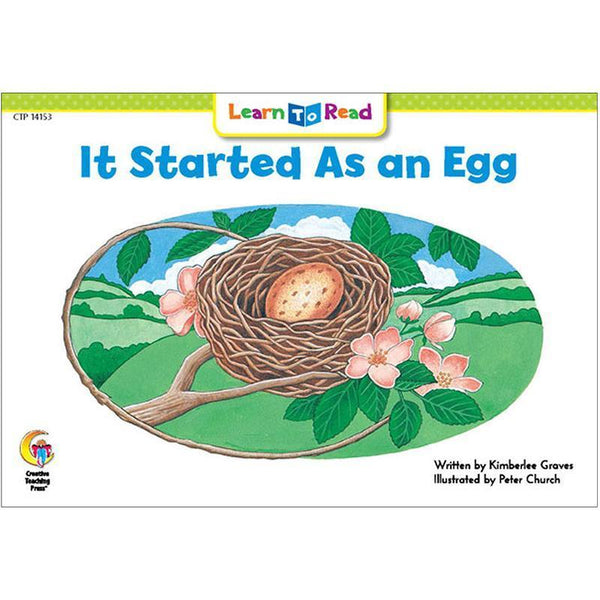 IT STARTED AS AN EGG LEARN TO READ-Learning Materials-JadeMoghul Inc.