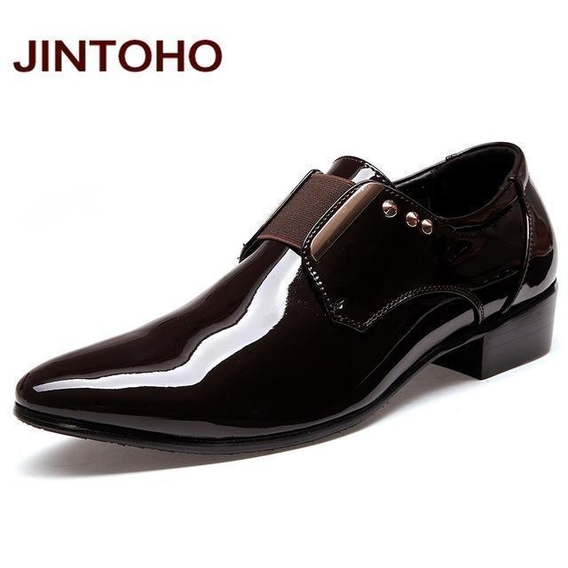 Italian Leather Dress Shoes / Fashionable Men Moccasins-zong se-6.5-JadeMoghul Inc.