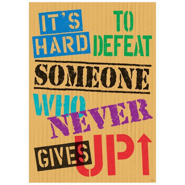 ITS HARD TO DEFEAT SOMEONE POSTER-Learning Materials-JadeMoghul Inc.