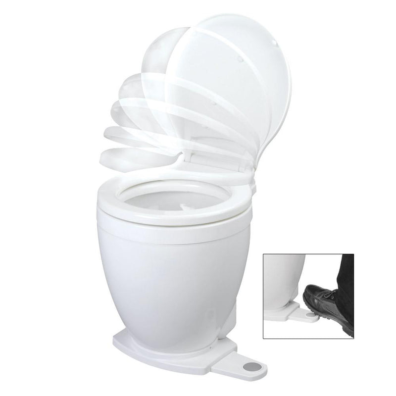 Jabsco Lite Flush Electric 12V Toilet w-Footswitch [58500-0012]-Marine Sanitation-JadeMoghul Inc.