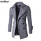 Jackets For Men -  Men's Wool Blend Double Breasted Slim Fit Coat AExp