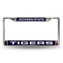 Ford License Plate Frame Jackson State Laser Chrome Frame