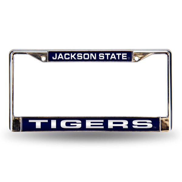 Ford License Plate Frame Jackson State Laser Chrome Frame