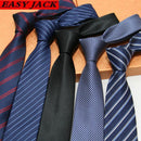 Jacquard Stripe Yellow Plaid Pink Skinny Ties for Men Wedding Tie Slim Men Luxury Tie Designers Fashion Kravat Neckwear Necktie-Army Green-JadeMoghul Inc.